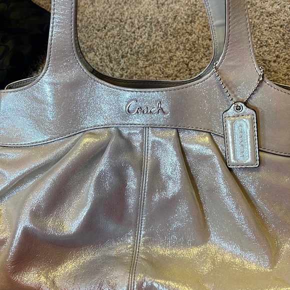 Gorgeous shimmer Coach purse - Picture 2 of 6